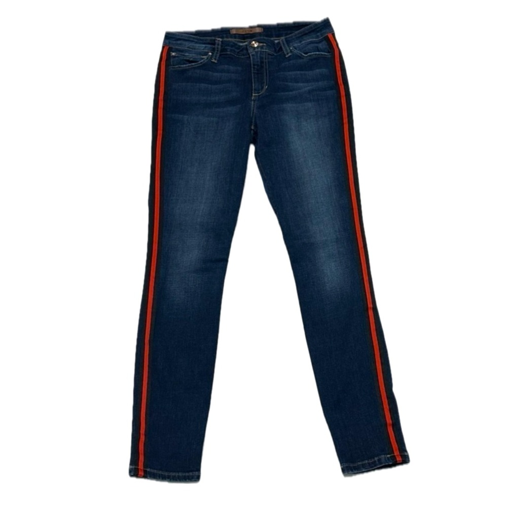👖🔴 JOE’S JEANS Icon Flawless Ankle Skinny |‎ Sz 27 | Mid-Rise Stripe Stretchy